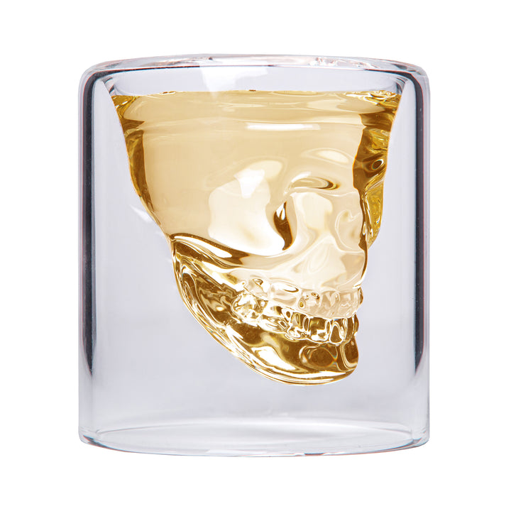 Aretica Shot glaasje Skull set van 4 glas - (4)