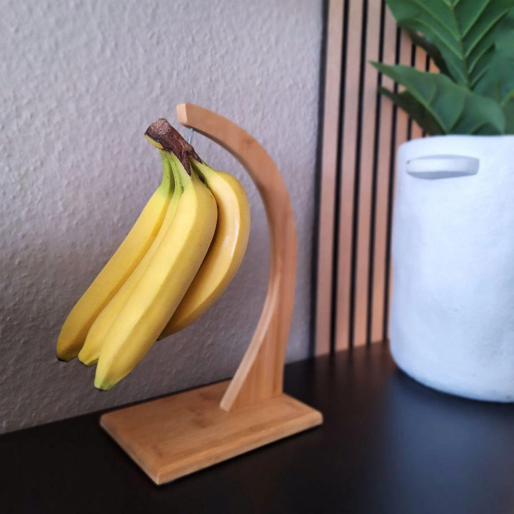 QUVIO Bananenhouder of druivenhouder hout (8)