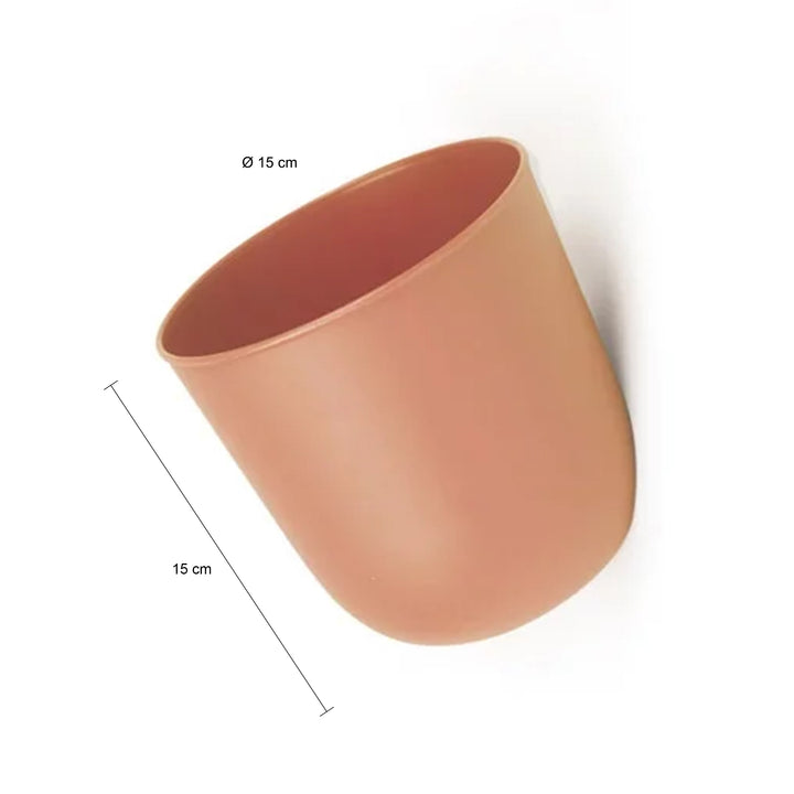 QUVIO Wand bloempot - Kunststof - Terracotta (1)