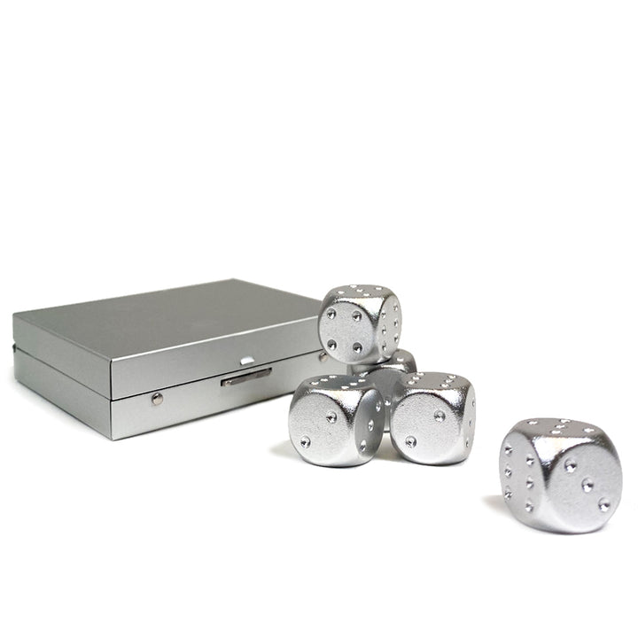 Aretica Dobbelstenen set van 5 - Aluminium