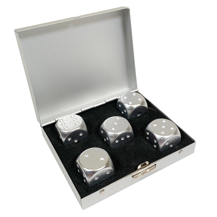 Aretica Dobbelstenen set van 5 - Aluminium (1)