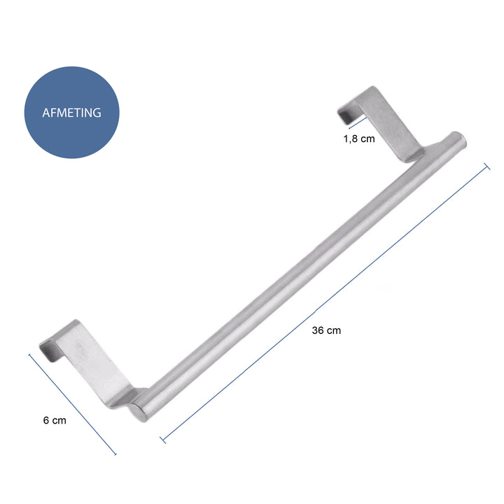 QUVIO Theedoekhouder RVS 36.2cm (1)