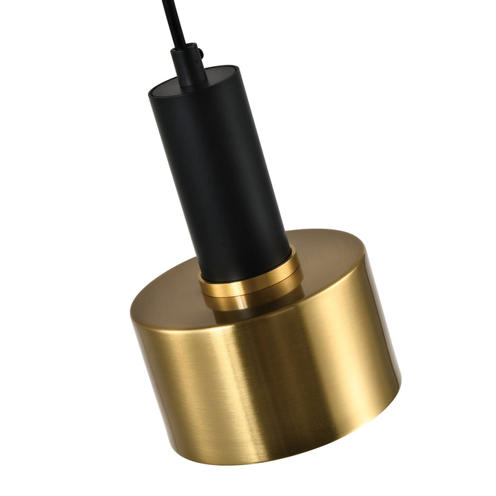QUVIO Hanglamp - Goud en zwart - Metaal (3)