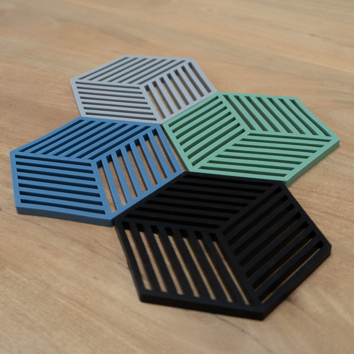 Krumble Pannenonderzetter Hexagon - Blauw (7)