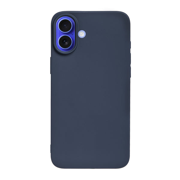 BMAX Liquid silicone case hoesje voor iPhone 16 Plus  - Donkerblauw/Dark blue