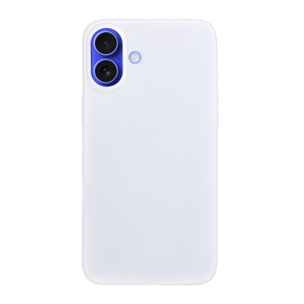 BMAX Liquid silicone case hoesje voor iPhone 16  - White/Wit
