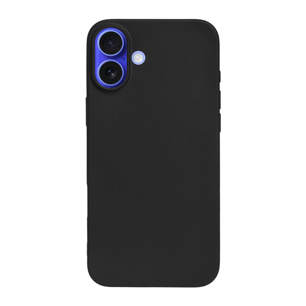 BMAX Liquid silicone case hoesje voor iPhone 16 Plus - Black/Zwart