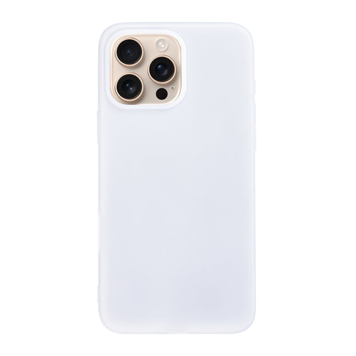 BMAX Liquid silicone case hoesje voor iPhone 16 Pro  - White/Wit