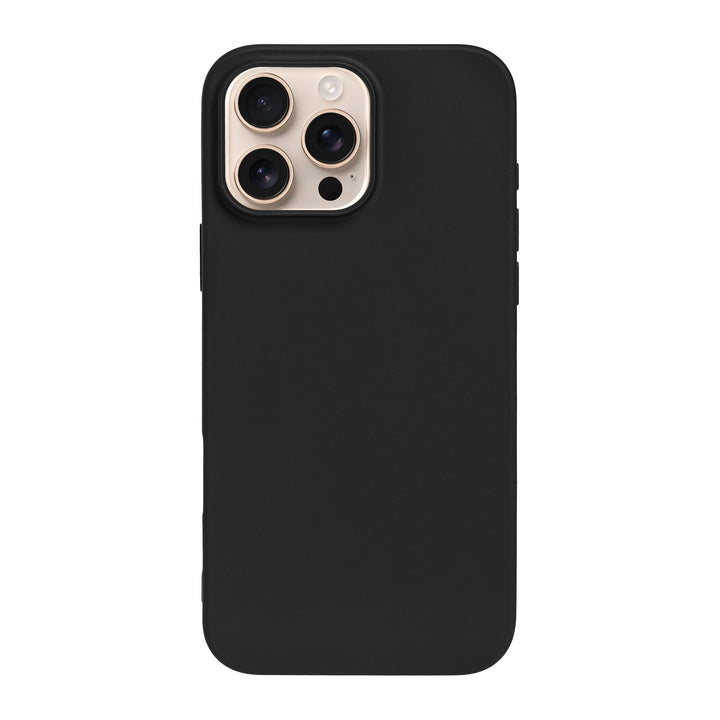 BMAX Liquid silicone case hoesje voor iPhone 16 Pro - Black/Zwart