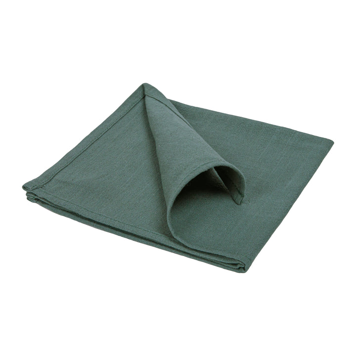 QUVIO Servet – Katoen – 40x40cm - Donkergroen