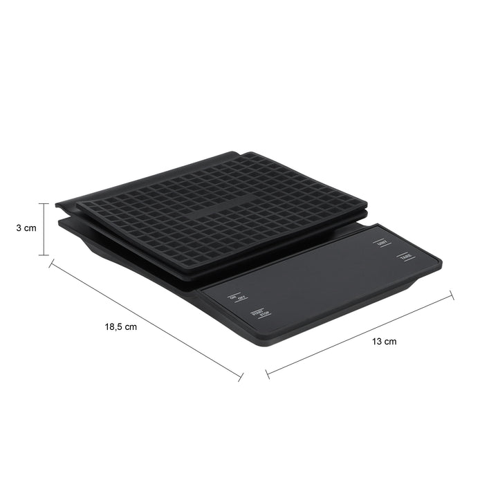 Krumble Barista keukenweegschaal - 3 kg - Zwart (2)