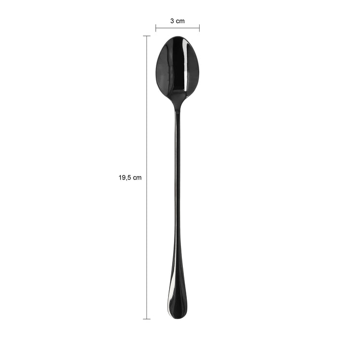 Krumble Latte Macchiato lepels set van 4 - Zwart (1)