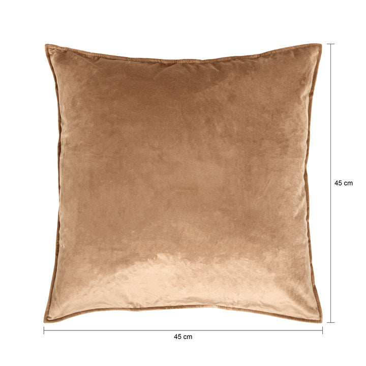 QUVIO Sierkussenhoes – Fluweel-  45x45cm - Bruin (1)