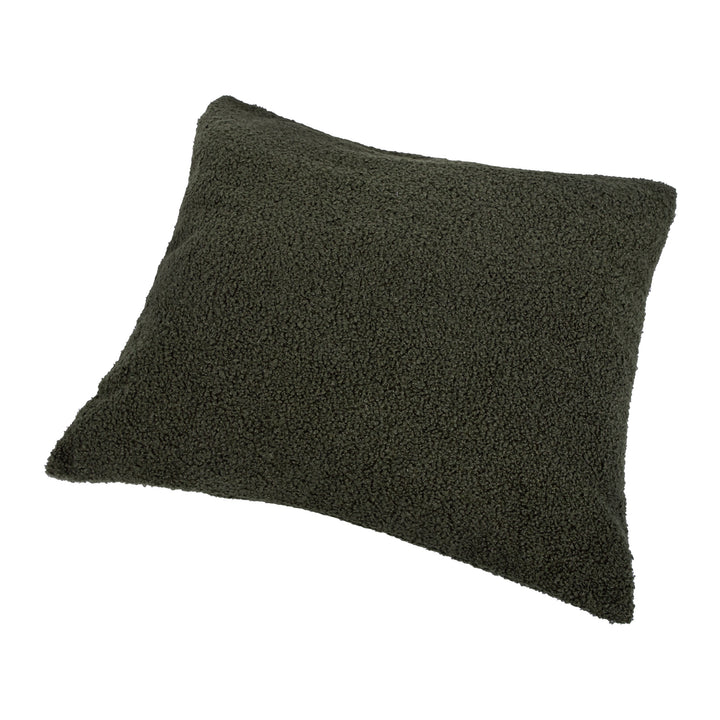 QUVIO Sierkussenhoes teddy - 45x45cm – Donker groen (2)