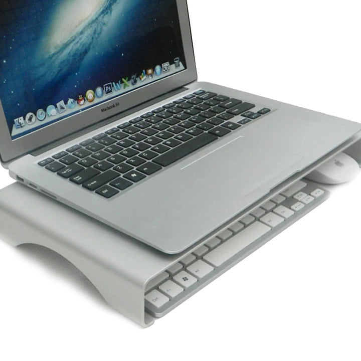 QUVIO Laptop verhoger aluminium space grey (3)