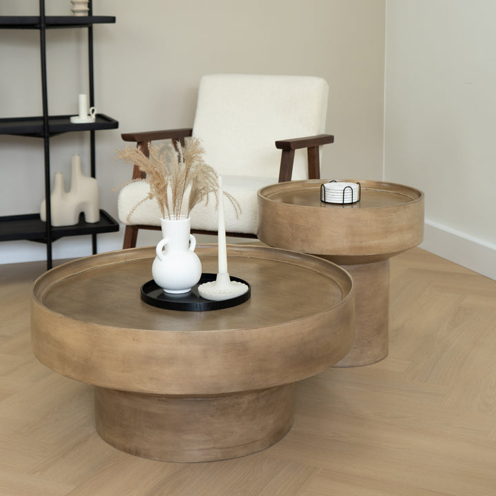 Lewis & Loft Bijzettafel Luus - Rond - FSC® mangohout - ⌀50 - Bruin (6)