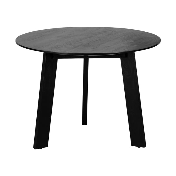 Lewis & Loft Eettafel Lien - FSC® mangohout - Rond - ø105 cm  - Zwart