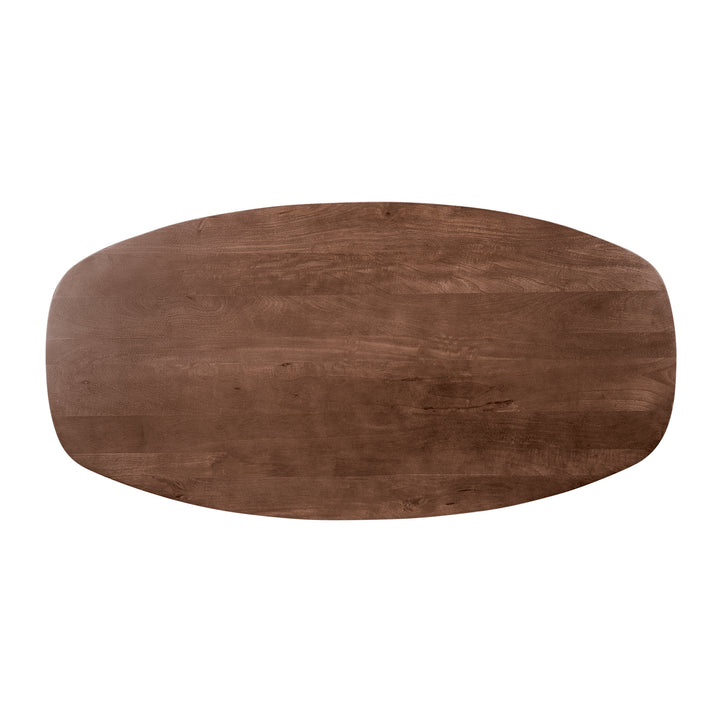 Lewis & Loft Eettafel Luna – Deens ovaal – 220 x 110 cm – Bruin (4)