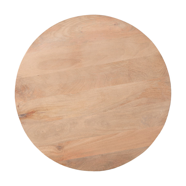 Lewis & Loft Salontafel Laila - FSC® Mangohout - Rond ⌀70 cm - Naturel (3)