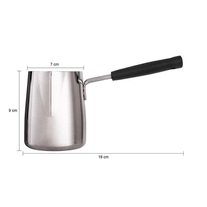 Krumble Metalen melkkannetje – Met handvat – Metaal - Zilver (1)