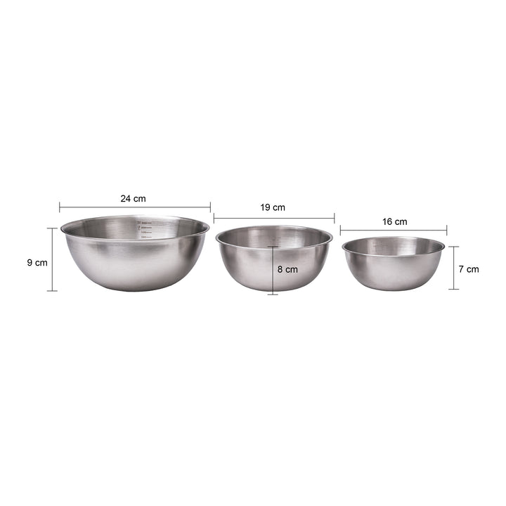 Krumble Beslagkommen – RVS – Set van 3 (2)