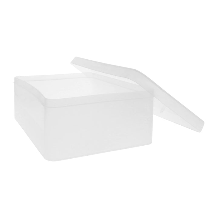 QUVIO Opbergdoos - 30 x 21 x 11 cm - Plastic - Transparant (2)
