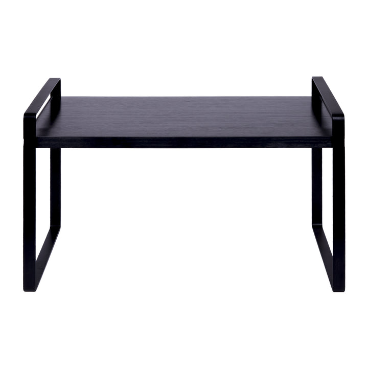 QUVIO Keukenkast organizer - Plankinzet – 31 cm – Metaal - Zwart (2)