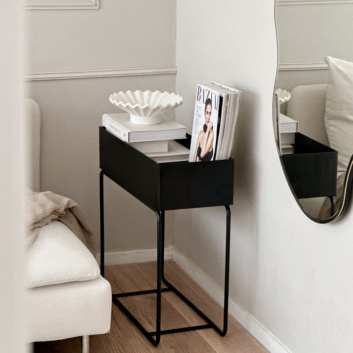 QUVIO planten tafel / planten bak - Zwart (5)