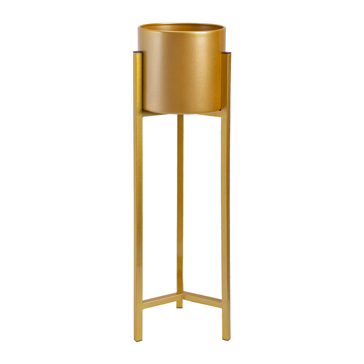 QUVIO Plantensteunen metaal – 22x22x75 cm – Goud – M (1)