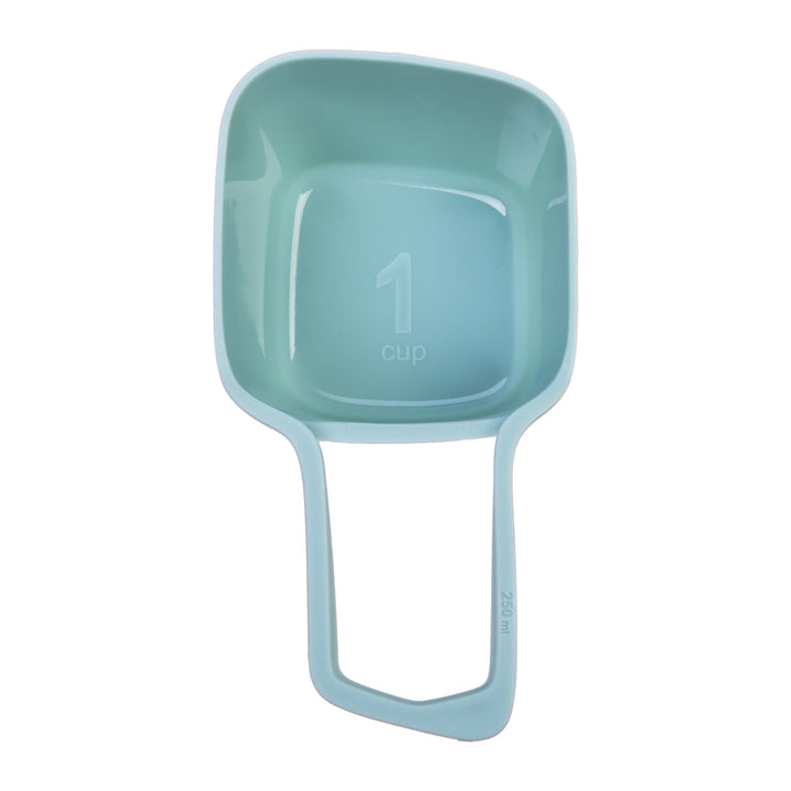 Krumble Maatcupjes set van 4 lichtblauw en grijs (4)