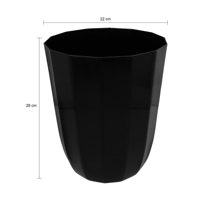 QUVIO Prullenbak plastic - Zwart (1)