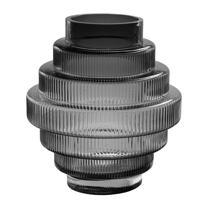 QUVIO Vaas - Glas - Grijs - Maat L (5)