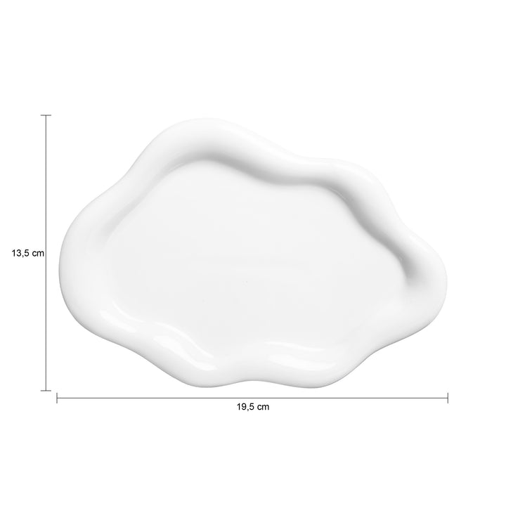 QUVIO Wit dienblad - Organisch - Keramiek - Wit (3)