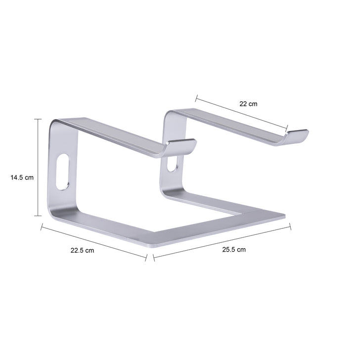QUVIO Laptopstandaard - Metaal - Zilver (1)