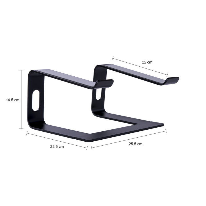 QUVIO Laptopstandaard - Metaal - Zwart (1)