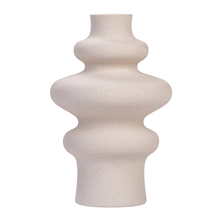 QUVIO Vaas - Keramisch - 21 cm - Beige (3)