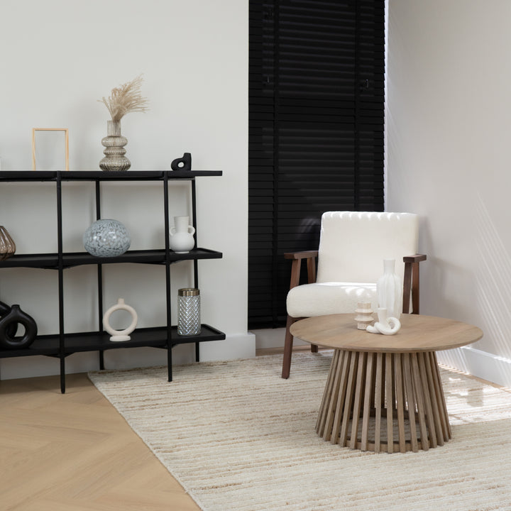 QUVIO Dressoir Luce - FSC® mangohout - 150 cm - Zwart (8)