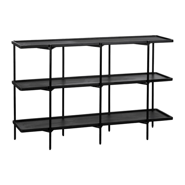 QUVIO Dressoir Luce - FSC® mangohout - 150 cm - Zwart