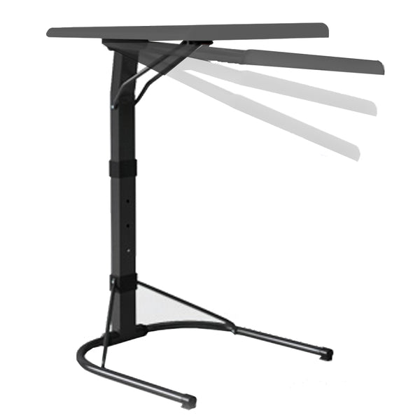 QUVIO Laptop bijzet tafel groot - grijs