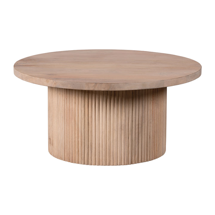 Lewis & Loft Salontafel Laila - FSC® Mangohout - Rond ⌀70 cm - Naturel (1)