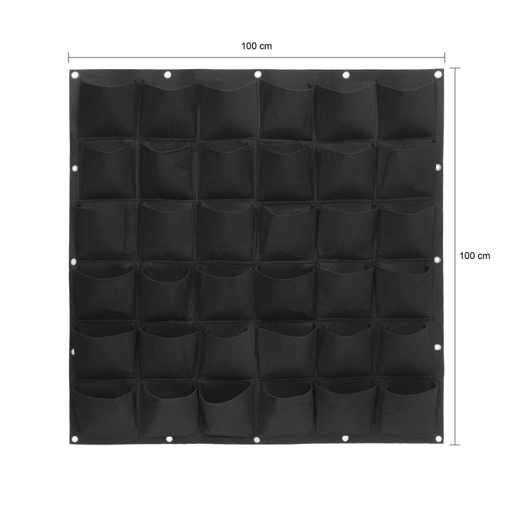 QUVIO Verticale tuin - Plant wand met 36 vakken - 1 x 1 meter (1)