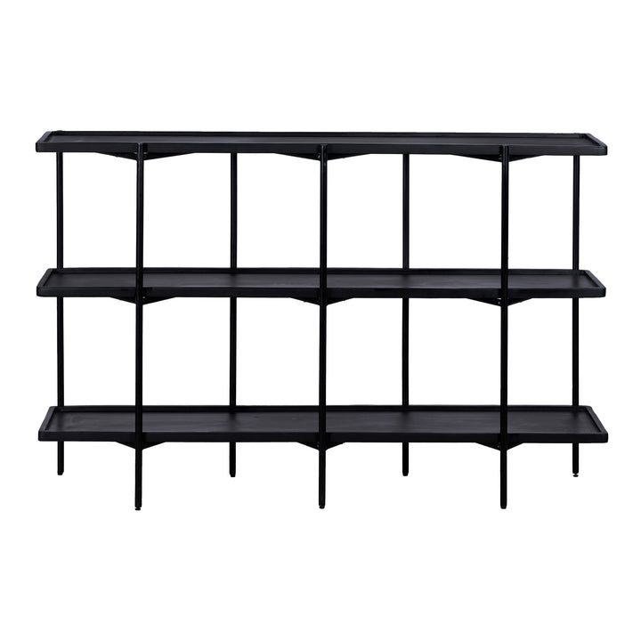 QUVIO Dressoir Luce - FSC® mangohout - 150 cm - Zwart (2)