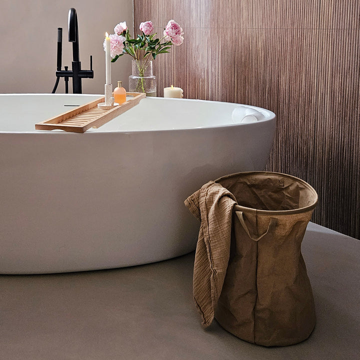 QUVIO Wasmand rond - kraftlook - L (5)
