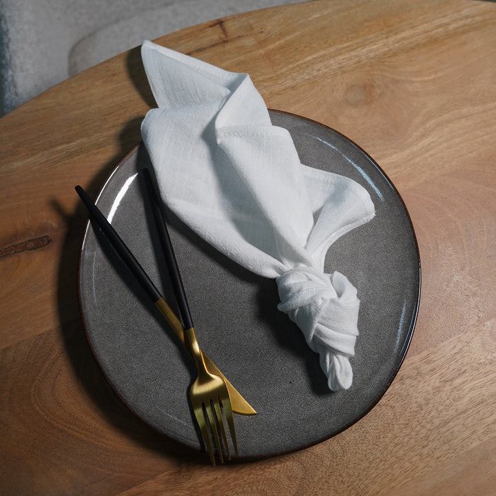 QUVIO Servet – Katoen – 40x40cm - Wit (2)