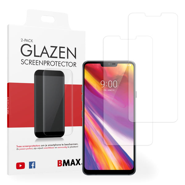 2-pack BMAX LG G7 ThinQ Screenprotector - Gehard glas