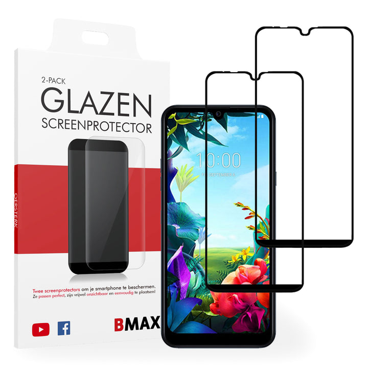 2-pack BMAX LG K40s Screenprotector - Gehard glas - Full Cover