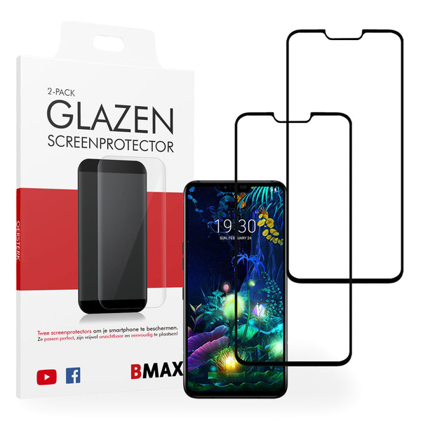 2-pack BMAX LG V50 ThinQ Screenprotector - Gehard glas - Full Cover
