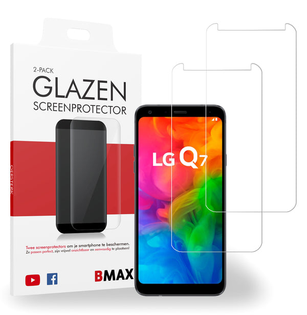 2-pack BMAX LG Q7 Screenprotector - Gehard glas