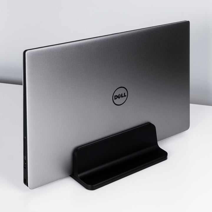 QUVIO Verticale laptop standaard aluminium zwart (2)