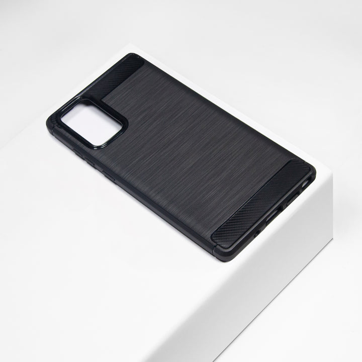 BMAX Carbon soft case hoesje voor Samsung note 20 - Black/Zwart (1)